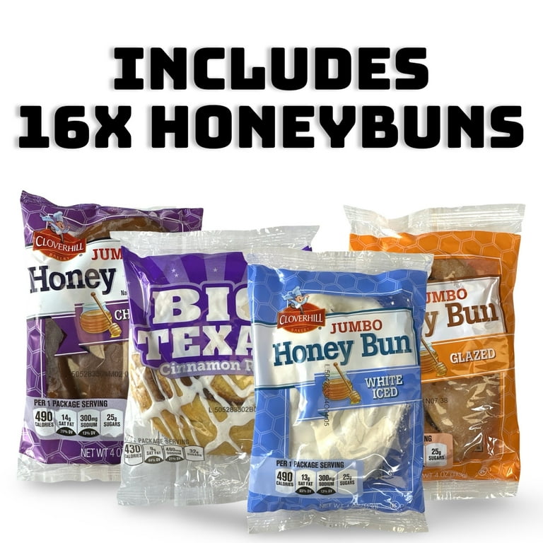 3 pack) Cloverhill Bakery Ultimate Honey Bun Variety Pack | Big