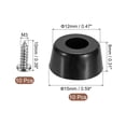 thumbnail image 2 of 10Pack Rubber Bumper Feet, 0.31" H x 0.59" W Round Pads with Stainless Steel Washer and Screws, 2 of 6