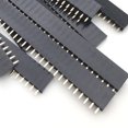 thumbnail image 2 of Tira de encabezado de clavija hembra 20 piezas 2,54mm 40 pines hembra conector de pines tira de una sola fila para Arduino DIY Kit, 2 of 8