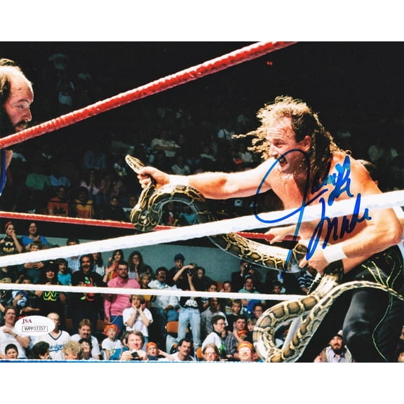 Jake The Snake Roberts WWE WCW Signed Autographed 8x10 Photo JSA Authen 3