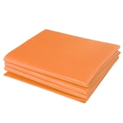 TFixol Portable Orange Yoga Mat, 68x24 Inches, 4mm Thick, Lightweight PVC Foldable Exercise Mat for Travel & Home Workouts