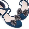 thumbnail image 6 of 8 Pcs Handmade Rhinestone Bow Shoes Decoration 4 Colors Polyester Crystal Bowknot Shoes Clips with 10Pcs Iron Blank Clips Glitter DIY, 6 of 7