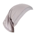 thumbnail image 5 of Gorra de mujer de algodón de seda de alta elasticidad con fondo cilíndrico monocromático, 5 of 5