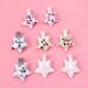 thumbnail image 3 of 8 pinzas para el pelo con forma de estrella y lentejuelas de colores brillantes para niñas pequeñas., 3 of 7