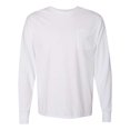 thumbnail image 1 of Camiseta de Manga Larga Hanes ComfortWash Unisex con Bolsillo 3XL Blanco, 1 of 1