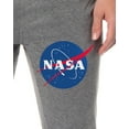 thumbnail image 3 of NASA Men's Retro Meatball Space Fashion Logo Sleep Jogger Pajama Pants, 3 of 5