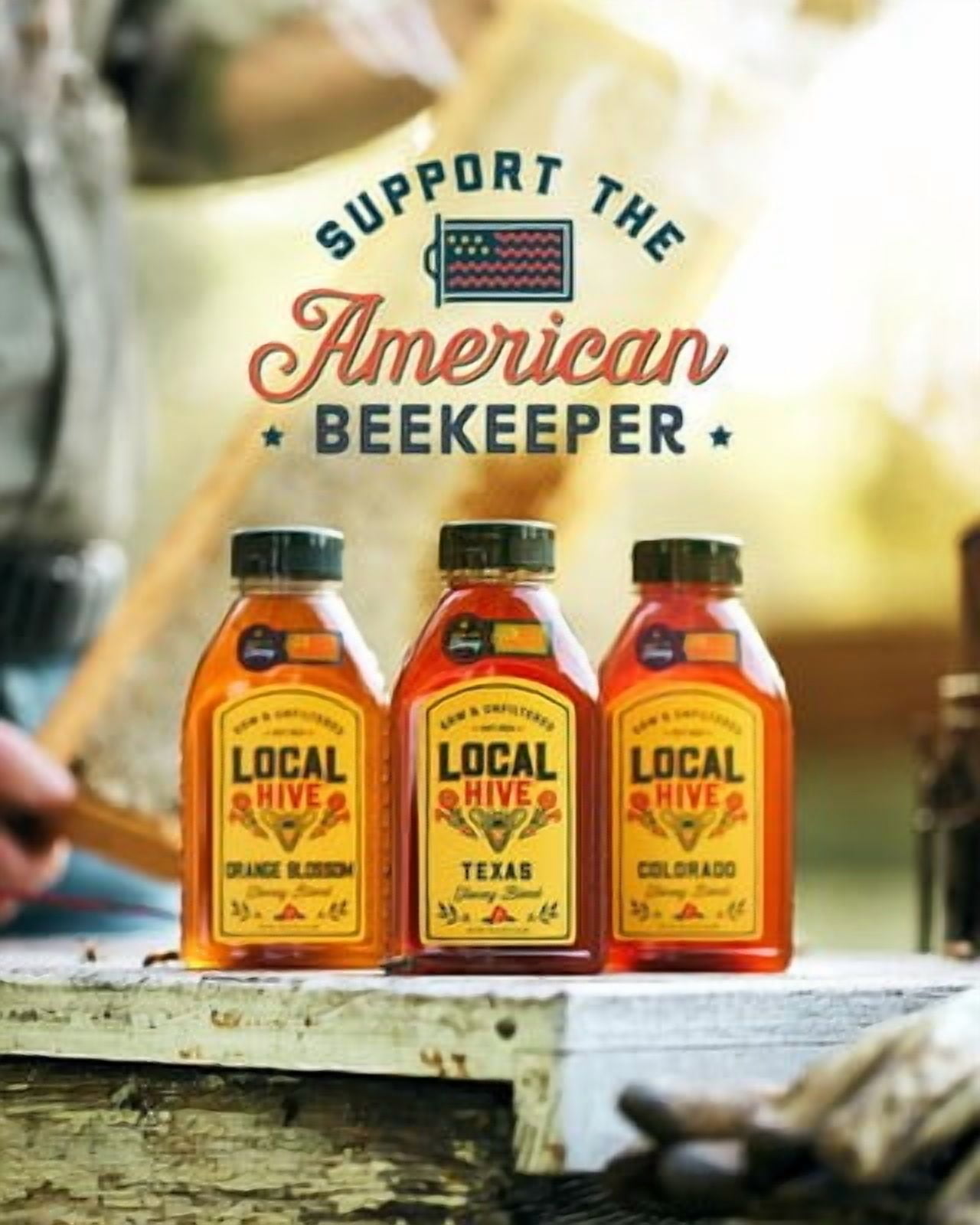 Local Hive Raw Utah Honey 16 oz (Pack of 6)
