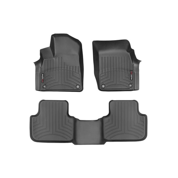 WeatherTech Custom Fit FloorLiners compatible with Audi SQ7, SQ8, Q7, Q8, RS Q8 - 1st & 2nd Row, Black