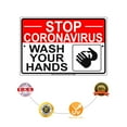 thumbnail image 5 of Notice Stop And Wash Your Hand Health & Safety Novelty Display Office Notice Outdoor Health and Safety Unique Aluminum Metal Sign 12"x18", 5 of 5