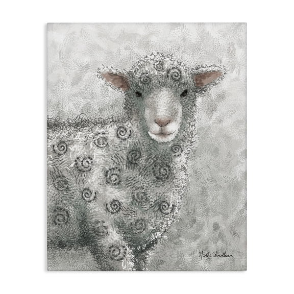 Stupell Industries Eclectic Spiral Patterned Sheep Canvas Art, 30 x 40, by Nidhi Wadhwa