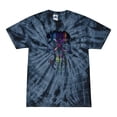 thumbnail image 1 of Wild Bobby, Rainbow Colored Skull in the Shadows, Pop Culture, Tie-Dye Tees, Spiral Navy, Small, 1 of 3