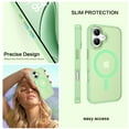 thumbnail image 3 of BENTOBEN Case for iPhone 17 Compatible with Mag-Safe 6.3" Metal Frame Slim Tpu Matte Shockproof Protective Cover Light Green, 3 of 7