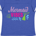 thumbnail image 4 of Inktastic Mermaid Vibes with Tail and Seashell Girls Toddler T-Shirt, 4 of 5