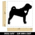 thumbnail image 2 of Shar-Pei Dog with Heart Self-Inking Rubber Stamp Ink Stamper - Yellow Ink - Small 1 Inch, 2 of 7