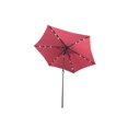 thumbnail image 1 of Aleko UMB9L18BG-UNB Parasol de Table de Patio Extérieur Inclinable à LED Solaire, Bourgogne, 1 of 1