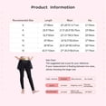 thumbnail image 6 of Hansber Little Girls' Stretchy Leggings Cheerleading Culottes Elastic Waist Footless Skirt Pants Ballet Dance Tights Blue 14, 6 of 6