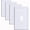 White, variant on Kisrvopn Metal Beadboard Wall Plates, White 1 Gang Duplex (4 Pack)