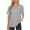 Grey, variant on Sentmoon Womens Tunic T-Shirts Crew Neck Short Sleeve Tops Workout Casual Basic Oversized Womens Tops Clothing 2025 Clearance Sales Today Deals Prime