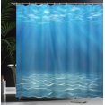 thumbnail image 4 of Ambesonne Ocean Shower Curtain, Underwater Wilderness, 69"Wx84"L, Blue Turquoise, 4 of 5