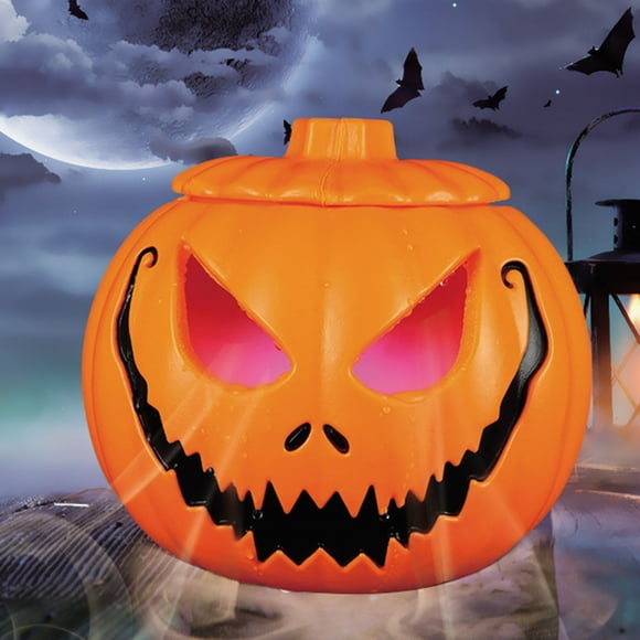 Boovnll Outdoor Lights, Halloween Led Mist Maker Fogger Decoration Witch Cauldron Maker Water Geyser Pond Paired Pumpkin Lantern, Led Lights