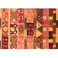 thumbnail image 1 of Ahgly Company Indoor Rectangle Oriental Orange Industrial Area Rugs, 6' x 9', 1 of 4