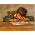 thumbnail image 2 of Renoir, Pierre-Auguste 14x12 Black Ornate Wood Framed with Double Matting Museum Art Print Titled - Jean Renoir drawing, 2 of 4