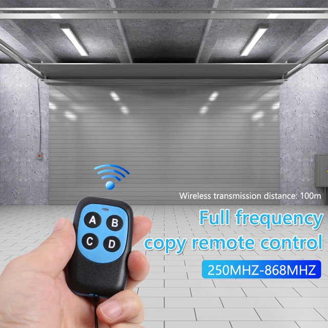 250 MHz-868 MHz Llave de coche Puerta de garaje Abrepuertas Control remoto Duplicador (B) Ndcxsfigh Accesorios para autos y motos
