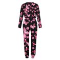 thumbnail image 5 of Itsame Sweatsuits 2pcs Sets for Womens Long Sleeved Sweatshirt and Pants Relaxed Printed Round Neck Casual Set Pink Size L, 5 of 5