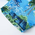 thumbnail image 5 of Boys Hawaiian Outfits Tropical Floral Print Short Sleeve Button Down Shirts and Casual Short Sets Kids Summer Clothes Set for Toddler Little/Big Boys 2-14 Years, 5 of 9