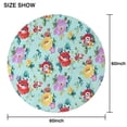 thumbnail image 6 of Pioneer Flower Floral Print Pattern Round Tablecloth 60"x60",Wrinkle Wipeable Table Cloth for Kitchen Dining Room Picnic Patio Party, 6 of 6