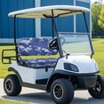 thumbnail image 4 of Aplkyhs Blue Camouflage Golf Cart Seat Covers Comfort Club Car Decor Universal Golf Cart Accessories Breathable Golf Cart Back Seat Washable Club Car Seat Covers Keep Seats Cool, 4 of 7