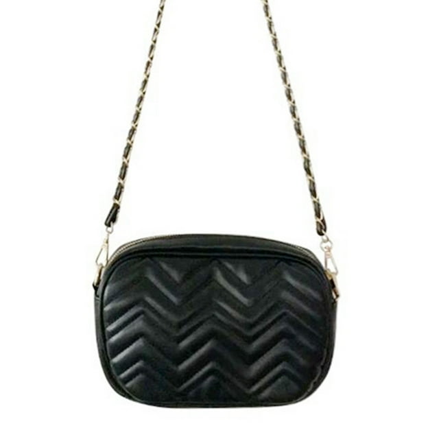 Ladies Crossbody Bag Faux Leather Adjustable Chain Crossbody Purse Shoulder Bag