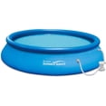 thumbnail image 1 of Summer Waves 15ft x 36in Round Quick Set Inflatable Pool with RX600 filter pump (2818 gallons) - Blue, 1 of 1