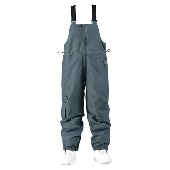 🏂 SNOWSONG Clearance! Ski Pants, Unisex Insulated Warm Ski Bibs Coveralls Windproof Ski Bib Pants Winter Outdoor One-piece Snow Pants, Ski Pants Women Waterproof Insulated 1PC Dark Gray L