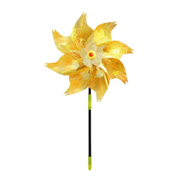 Aqestyerly Multicolor Windmill for Garden Decoration Bird Drive Windmill Thickened Large Wind Spinner Toy for Orchard Yard Farm Outdoor Use HWRETIE
