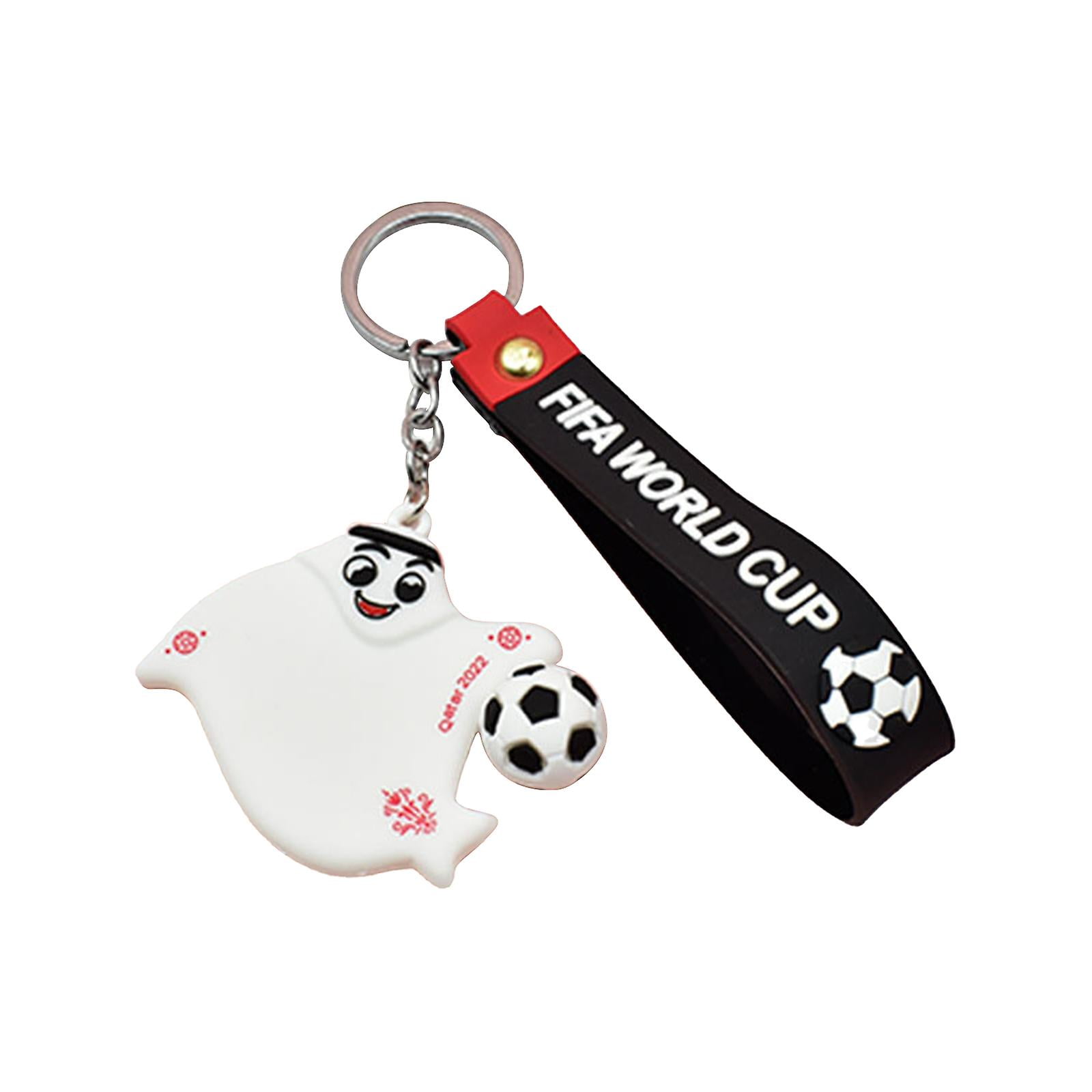 2022 Qatar World Cup Keychain 3D Sports Football Souvenirs Keyring Men