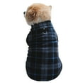 thumbnail image 2 of Dog Sweater Soft Fleece Vest with Leash Ring Plaid Warm Winter Pet Clothes Dog Pullover Jacket for Dogs Cats Winter Chihuahua Pet Indoor Outdoor Use, 2 of 5