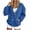 Navy, variant on QINGFSAP Womens V Neck Sweatshirt Long Sleeve Button Pocket Loose Fit Casual Fall Winter Top