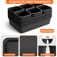 thumbnail image 4 of 45 PCS Plastic Drawer Organizers Set, 3-Sizes Vanity and Makeup Organizer, Desk and bathroom Drawer Organizer Trays, Organizers and Storage for Makeup, Jewelry, Gadgets, Utensils, Black, 4 of 7