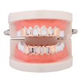 thumbnail image 4 of Rapero Tapas De Boca Parrillas De Personalizadas Hueco - 6 Tapas De Superiores / Inferiores Fijadas Para Mujeres Hombre Salvador Parrillas Dientes Colmillos, 4 of 6