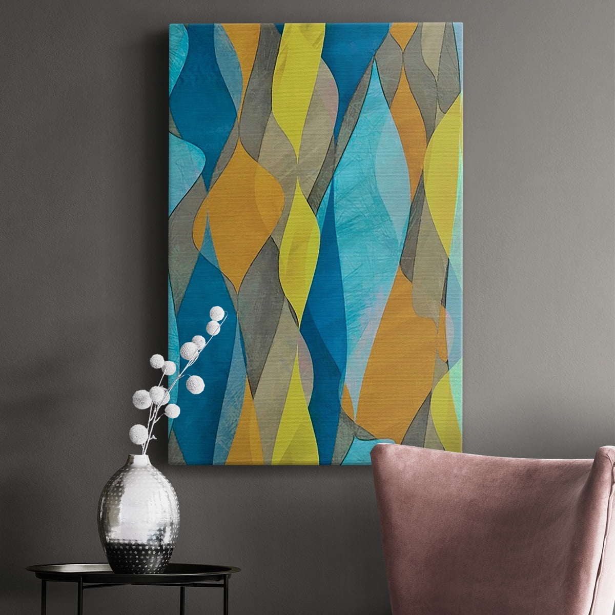 Colorful Cascade I Premium Gallery Wrapped Canvas - Ready to Hang