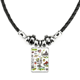 thumbnail image 1 of la primavera de la libertad casa blanca usa graffiti collar a mano colgante de cuerda de cuero Unbranded M, 1 of 3