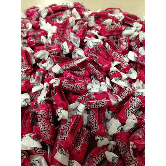 Frooties Strawberry Fruit Flavored Chewy Candy Four Pounds Bulk FREE SHIPPING
