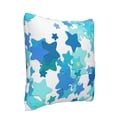 thumbnail image 3 of LNWH Blue Star Geometry Throw Pillow Covers, Square Soft Linen Decorative Pillow Cases, 16"x16", 3 of 8
