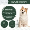 thumbnail image 5 of Chew + Heal Hot Spot and Itch Relief Lotion for Dogs - 8 oz Hydrocortisone Anti Itch Cream for Dogs Irritated Skin, Flea Bites and More, 5 of 7
