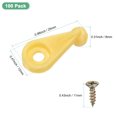 thumbnail image 3 of Uxcell 200 Pack Glass Retainer Clips with Screw 4mm Ball Type for Cabinet Red, 3 of 5