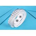 thumbnail image 3 of YWC-Leather Created Austrian Crystals Wrap Bracelets (Many Options Available), 3 of 4