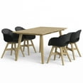 thumbnail image 5 of Simpli Home Kona Contemporary 5 Piece Outdoor Dining Set in Black, 5 of 11
