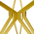 thumbnail image 6 of Geometric Heavy Duty Table Legs Solid Metal Dining Table Base 28.4" Gold, 6 of 9