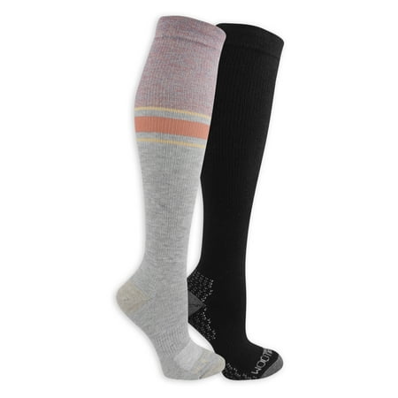 Fruit of the Loom Womens On Her Feet Rugby Stripe Compression Socks 4